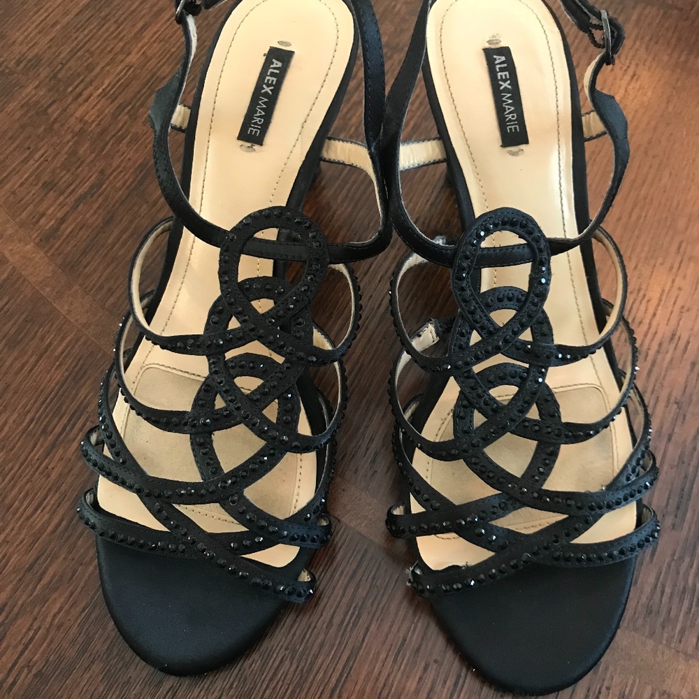 Black Alex Marie Strappy Heels